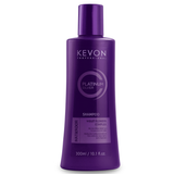 Shampoo Matizador Kevon Platinum Silver Efeito Antiamarelado com Brilho Luminoso 300ml