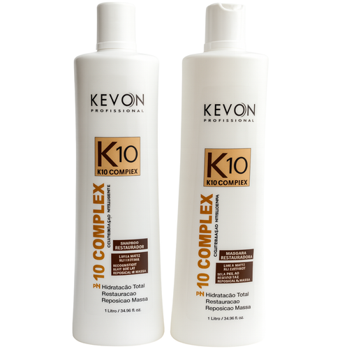 Kit Kevon K10 Complex BB-Cream (Shampoo + Máscara Restauradora 1L)