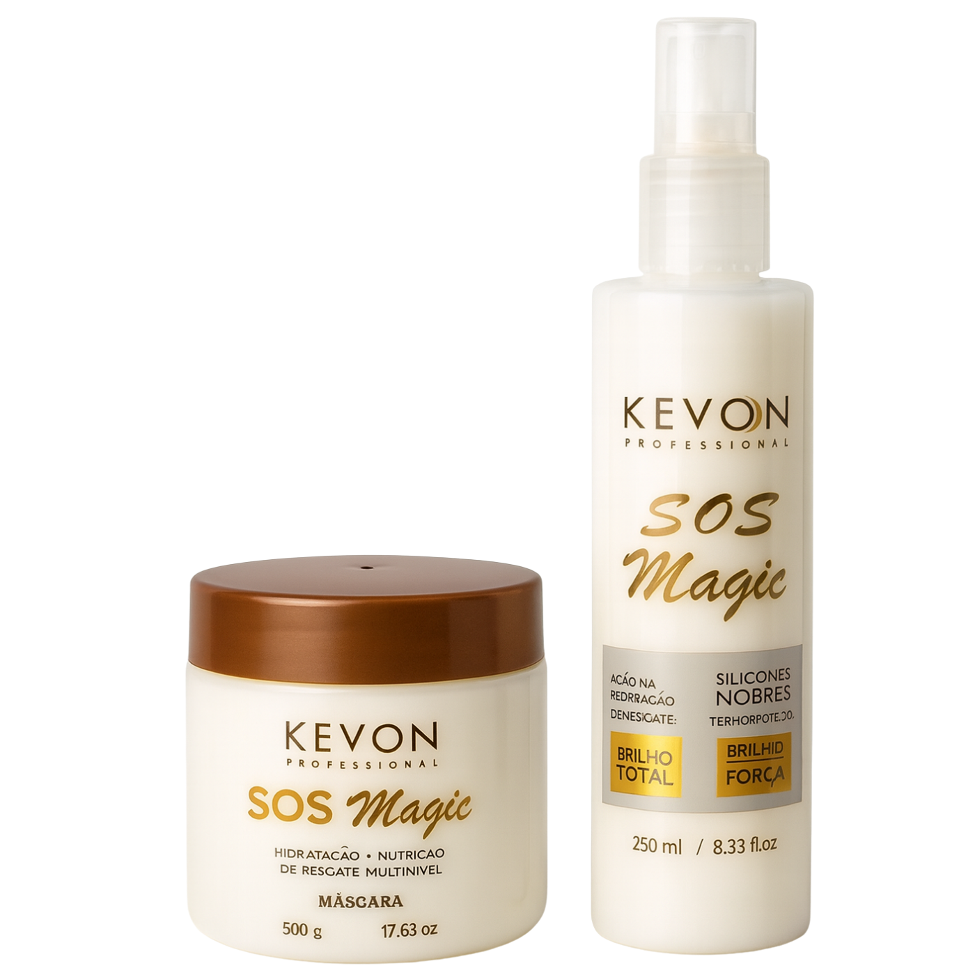 Kit Kevon SOS Magic – Hidratação Profunda + Brilho Instantâneo