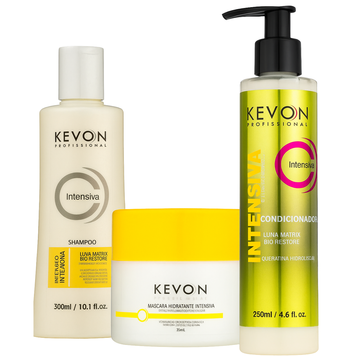 Linha Kevon Intensiva Efeito Teia: Reconstrução Capilar Profunda com Luna Matrix e Bio Restore