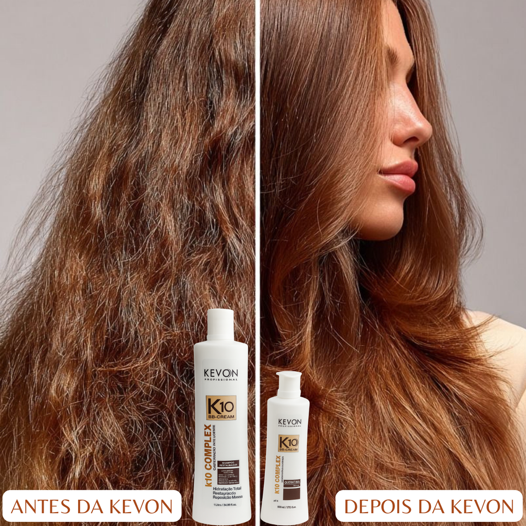 Kit Kevon K10 – Shampoo 1L  + Queratina 500G
