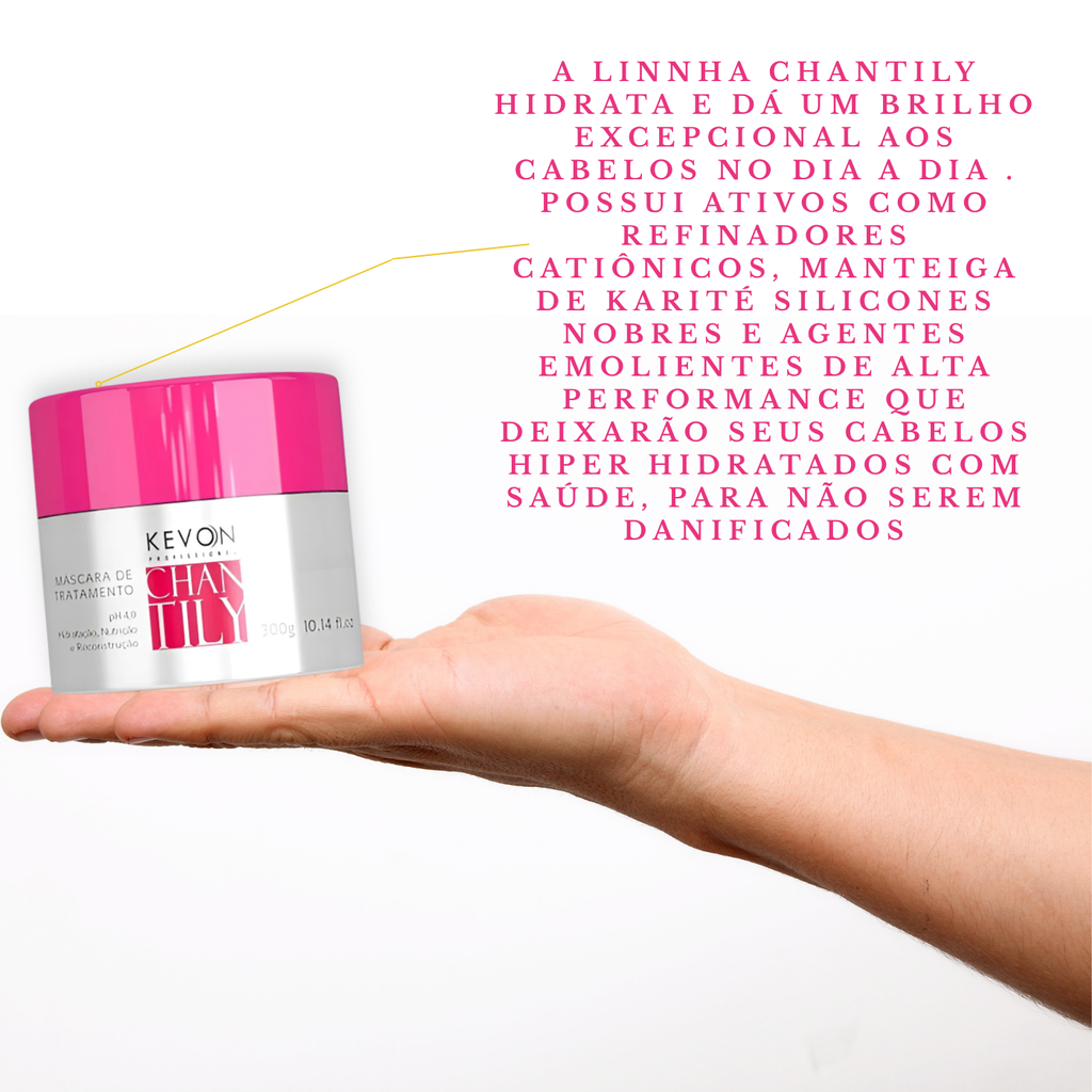 kit Kevon 3 Peças Chantily - shampoo + mascara + leave-in - 300g