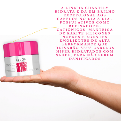 kit Kevon Chantily 2 Peças - shampoo e mascara - 300 g