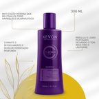 Shampoo Matizador Kevon Platinum Silver Efeito Antiamarelado com Brilho Luminoso 300ml