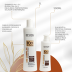 Kit Kevon K10 – Shampoo 1L  + Queratina 500G