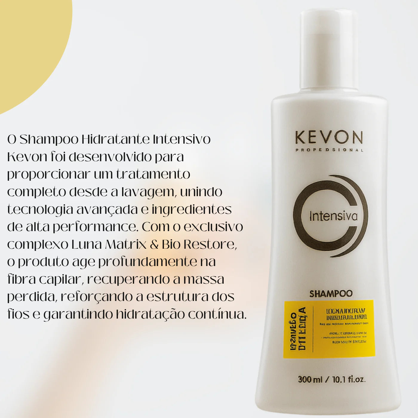 Kit Reconstrutor Intensiva Kevon Profissiona + Frete  – Shampoo 300ml + Máscara 300g | Hidratação, Restauração e Proteção Térmica (Cópia)
