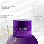 Kit Matizador Kevon Platinum Silver – Shampoo 300ml + Máscara 300g | Matização Intensa, Ação Anti-Amarelo e Hidratação Profissional para Cabelos Loiros