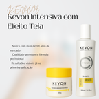 Kit Reconstrutor Intensiva Kevon Profissional – Shampoo 300ml + Máscara 300g | Hidratação, Restauração e Proteção Térmica