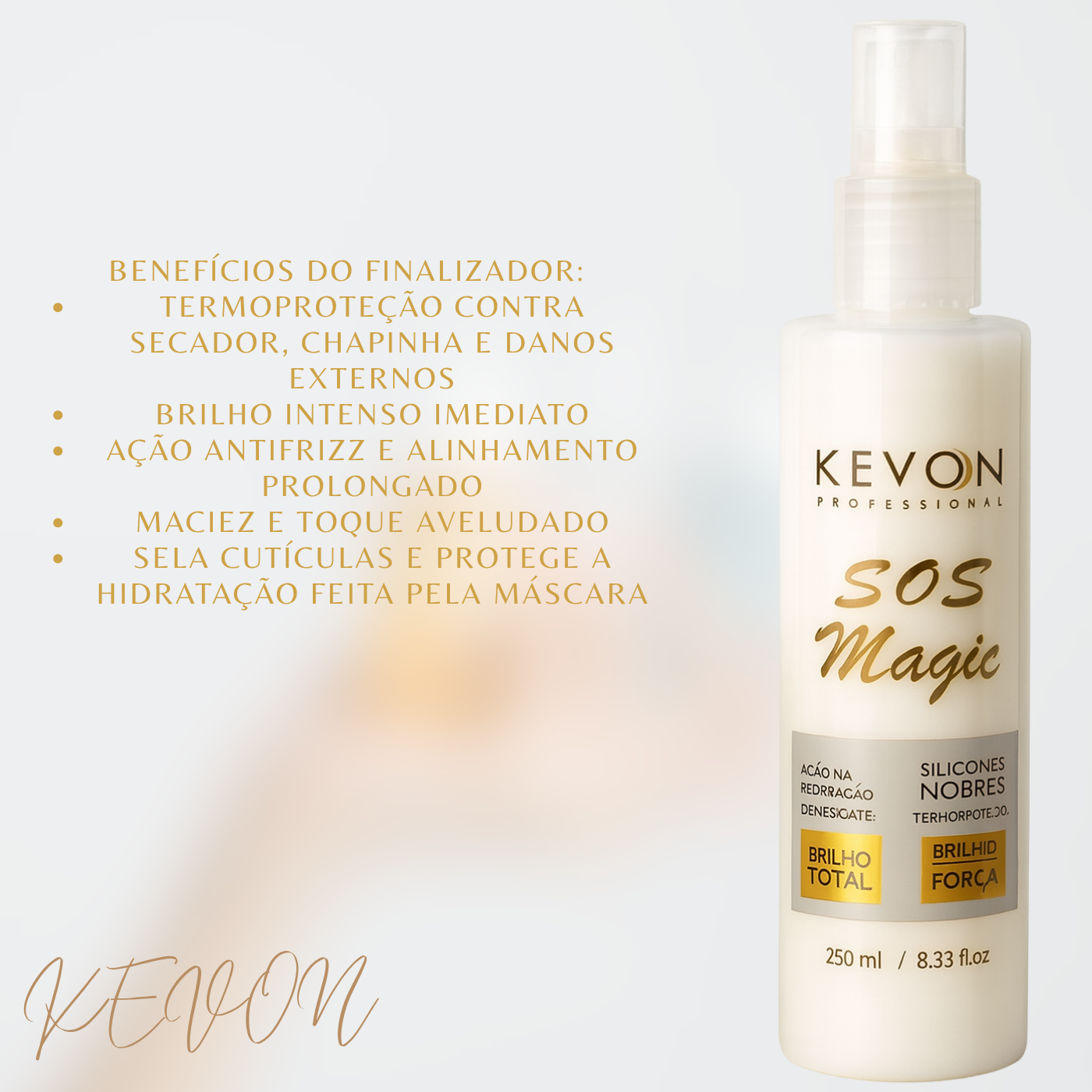 Kit Kevon SOS Magic – Hidratação Profunda + Brilho Instantâneo