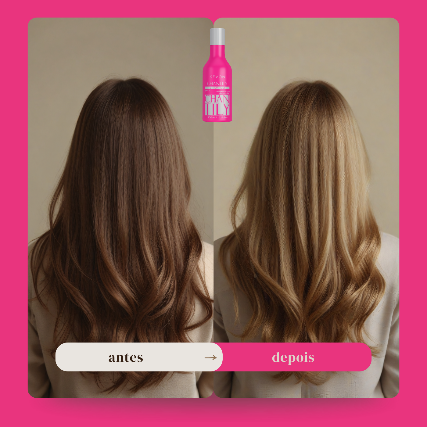 Shampoo Kevon Chantily Hidratação e Brilho com 300ml