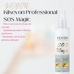 Leave-in Kevon SOS Magic 240ml – Reparação Instantânea, Brilho e Forç