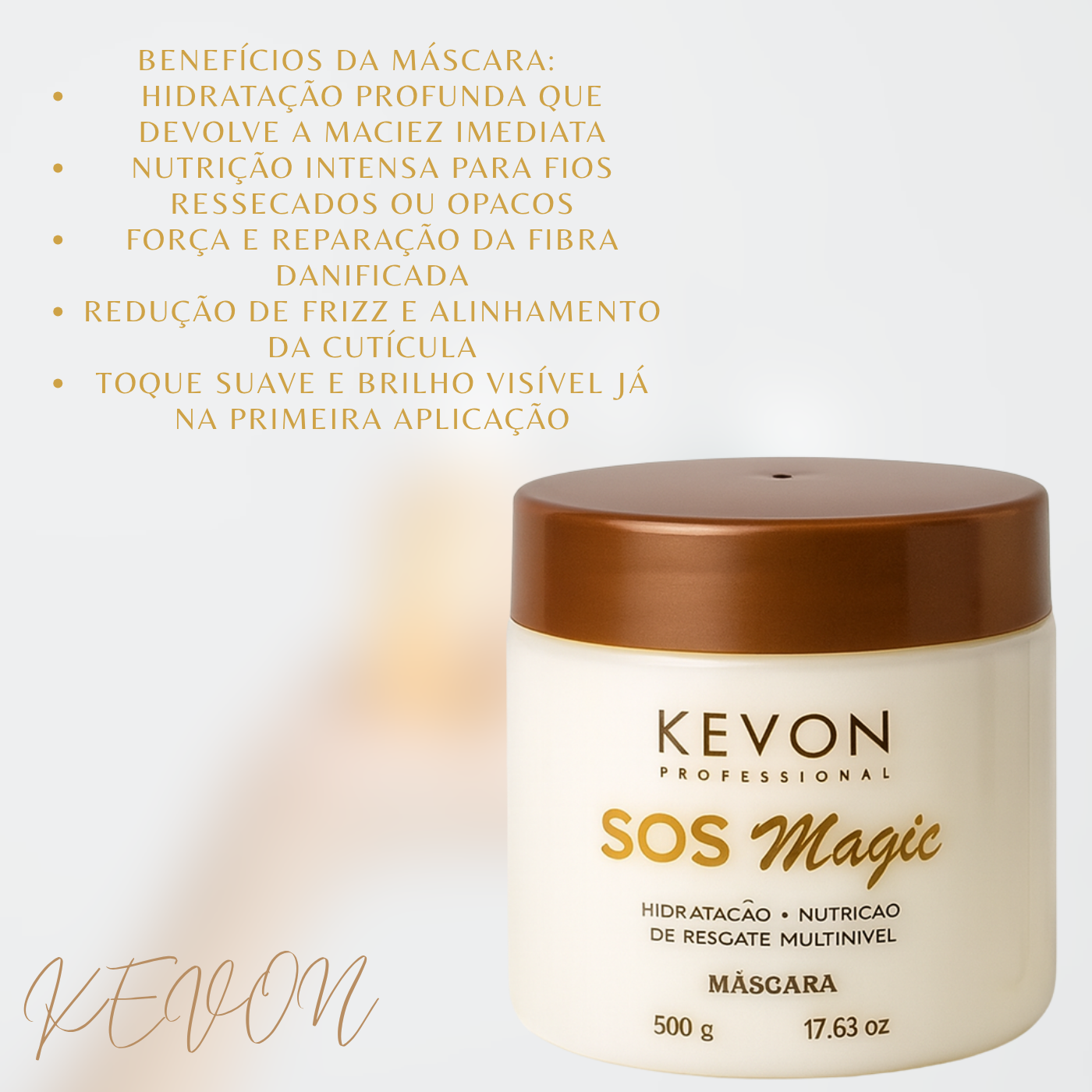 Kit Kevon SOS Magic – Hidratação Profunda + Brilho Instantâneo
